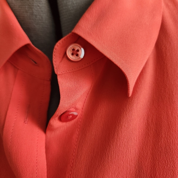 Equipment 100% silk button down size large * - Picture 12 of 14